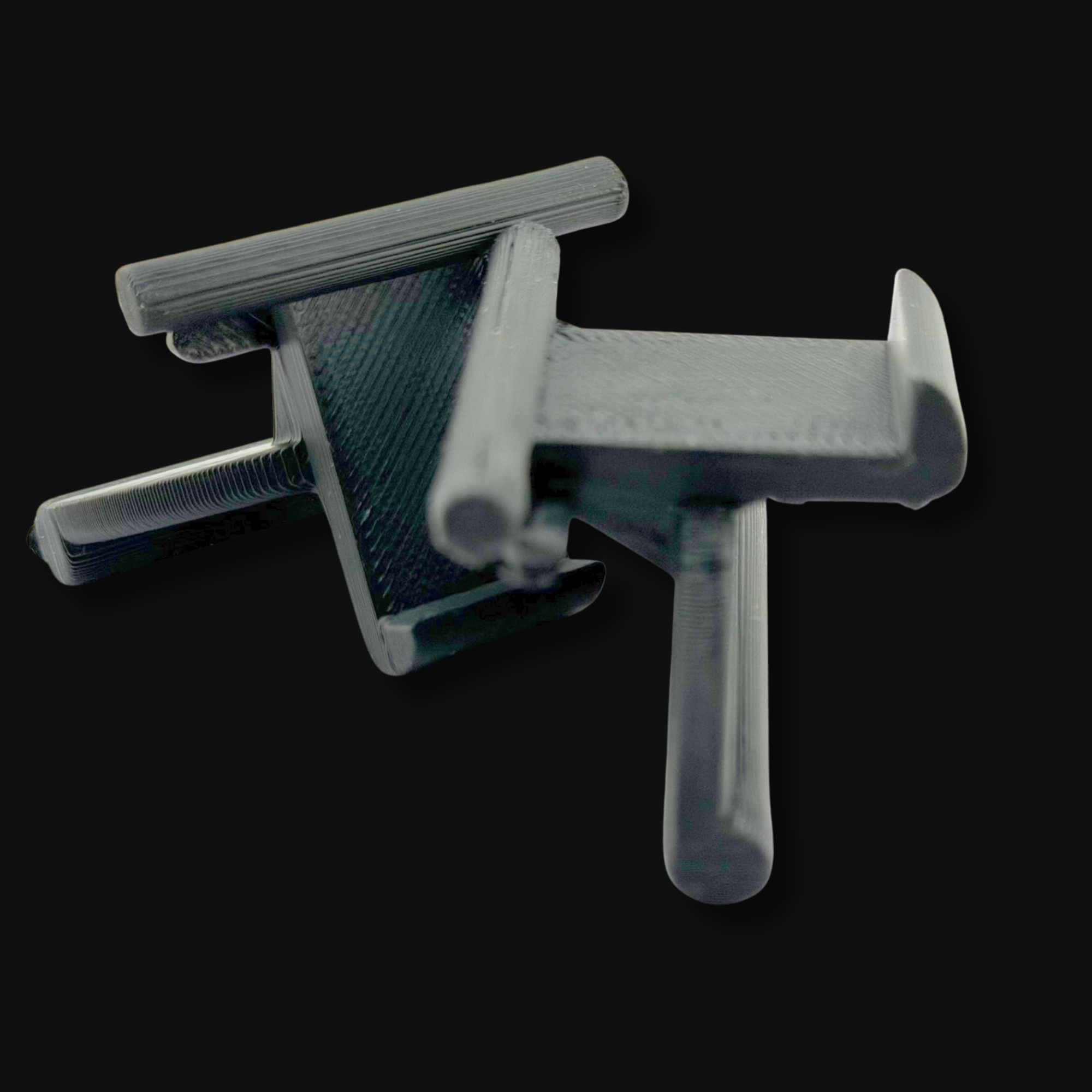 2 Pair Lower Console Latch Repair Clip for 2010 Hyundai Santa Fe ASA Black