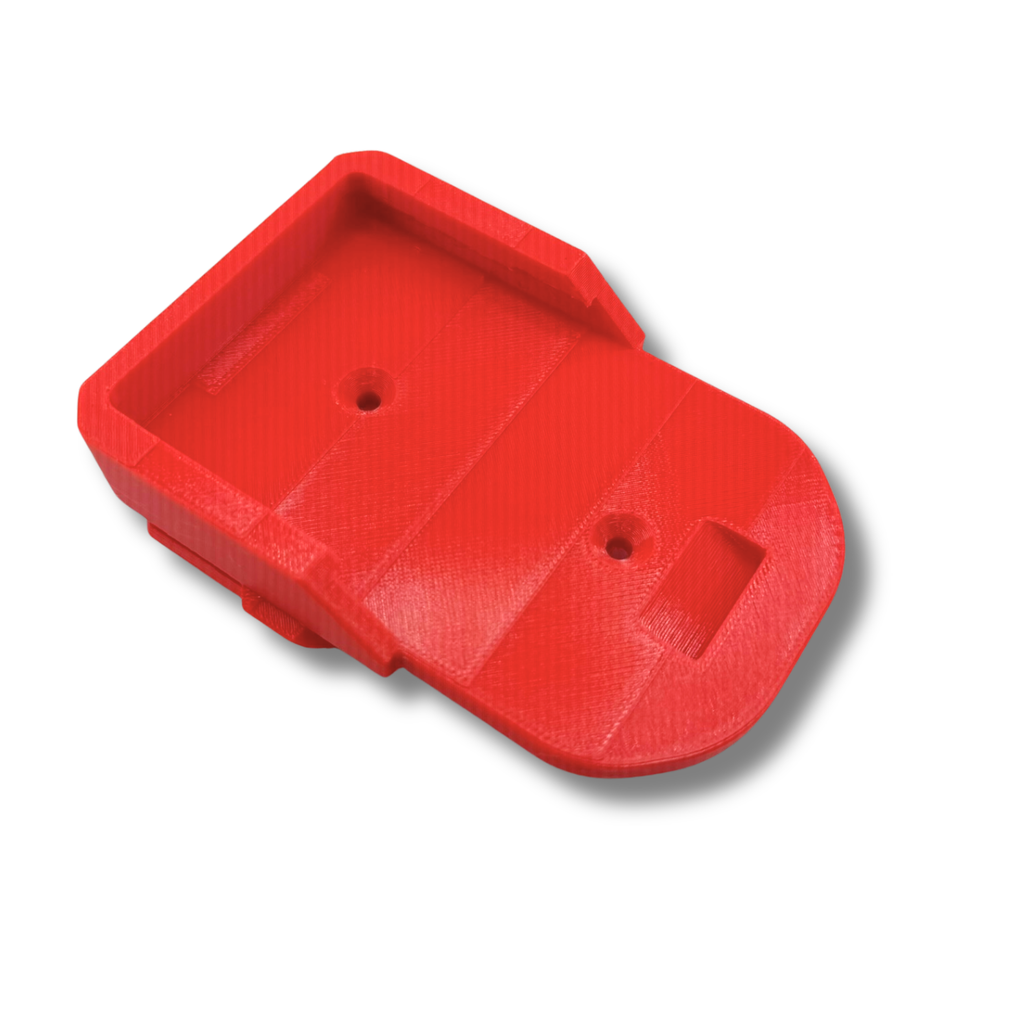 Ridgid 18V Battery Holder for Packout Mount Organizer Red 3D Printed