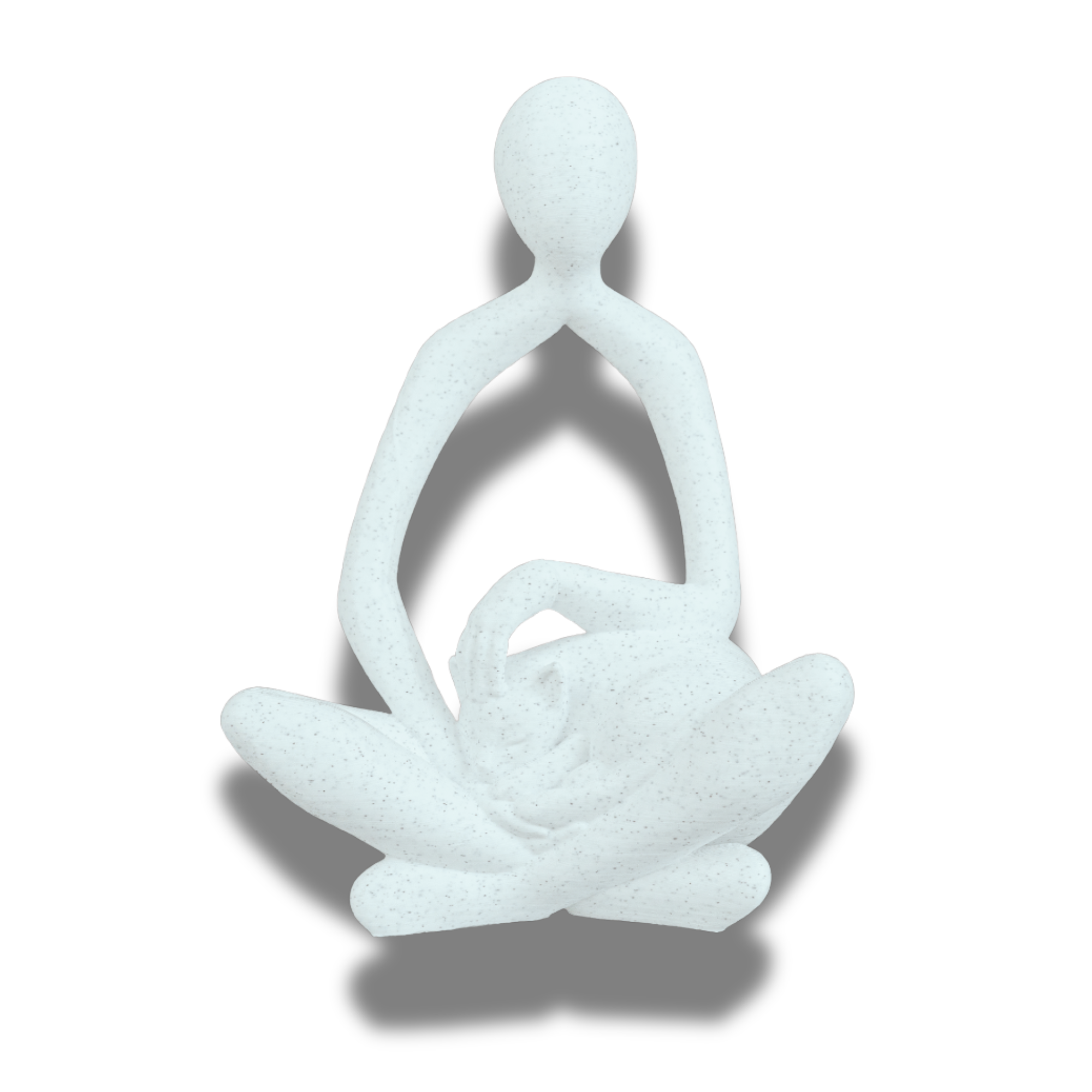 BuildInk™ Abstract Woman with Cat Sculpture | Modern Minimalist Home Decor | PLA | White/Bone Finish | 6.5