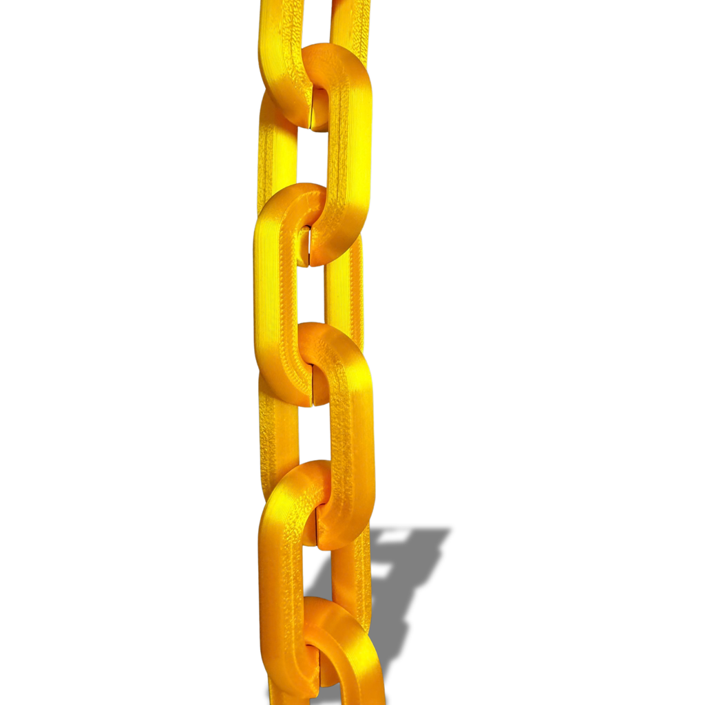 3D Printed Chunky Chain Necklace Gold Silver Custom Size Hip Hop Costume Chain