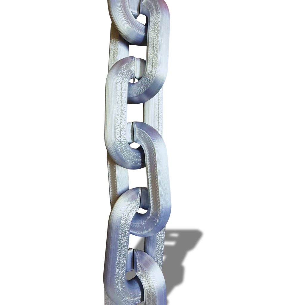 3D Printed Chunky Chain Necklace Gold Silver Custom Size Hip Hop Costume Chain