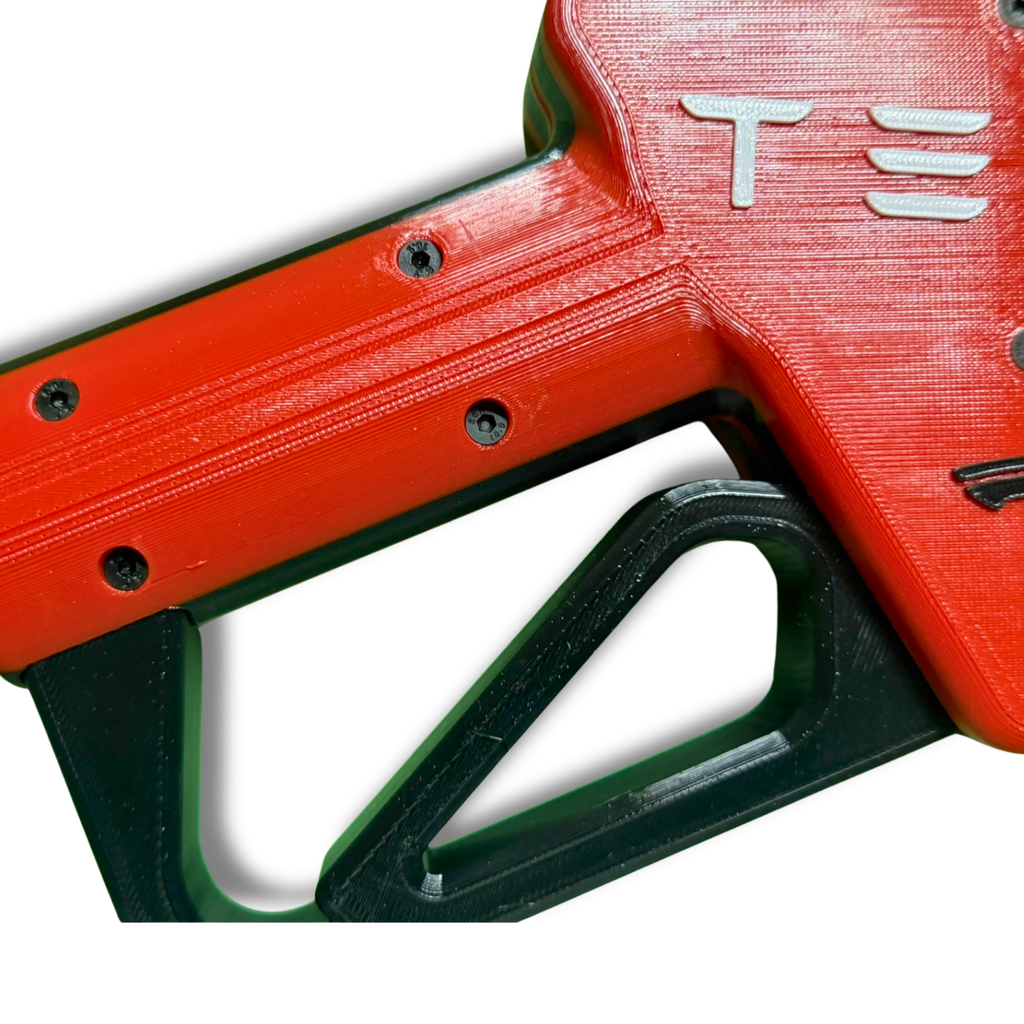 Tesla EV Charger Gas Pump Handle Cover 3D Printed PETG Red Black Accessory