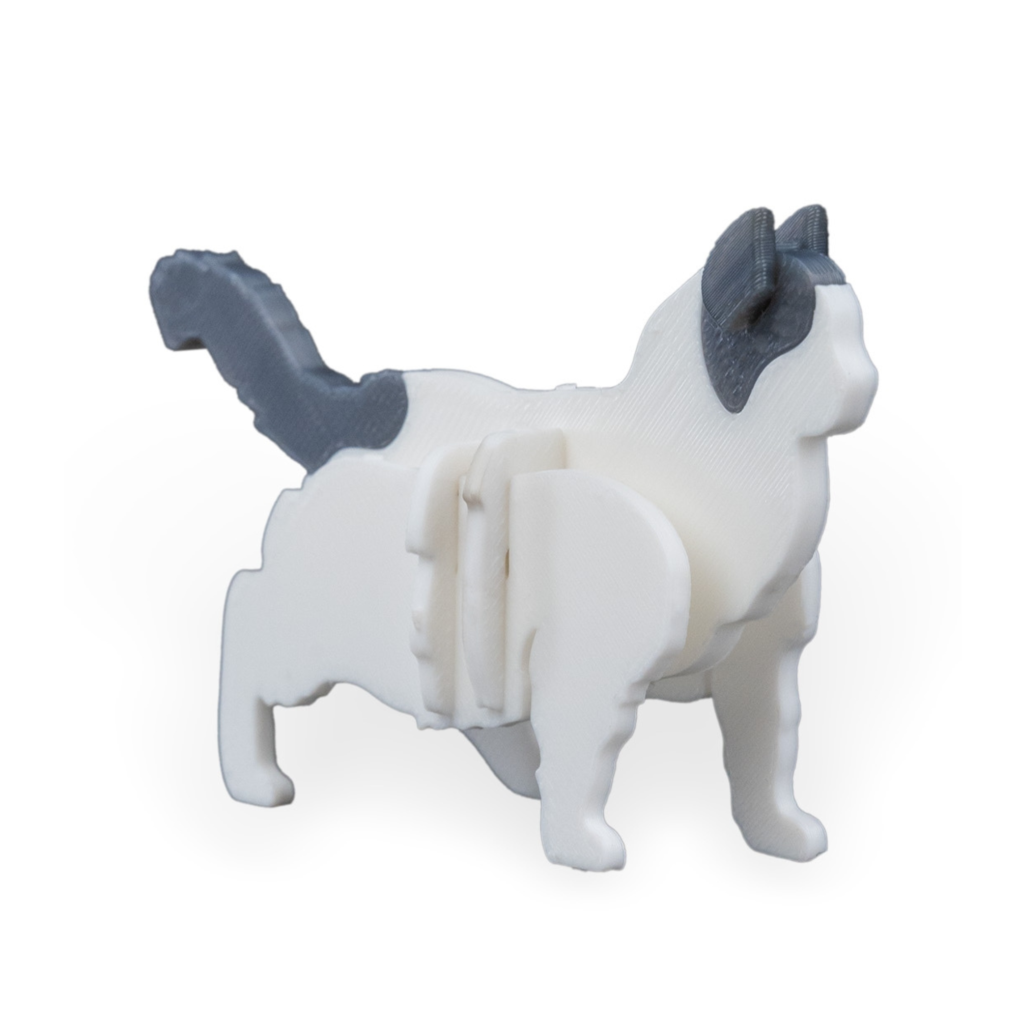 3D Printed Cat Kit - Set of 2 - Articulated PLA Model - DIY Puzzle & Unique Desk Decor