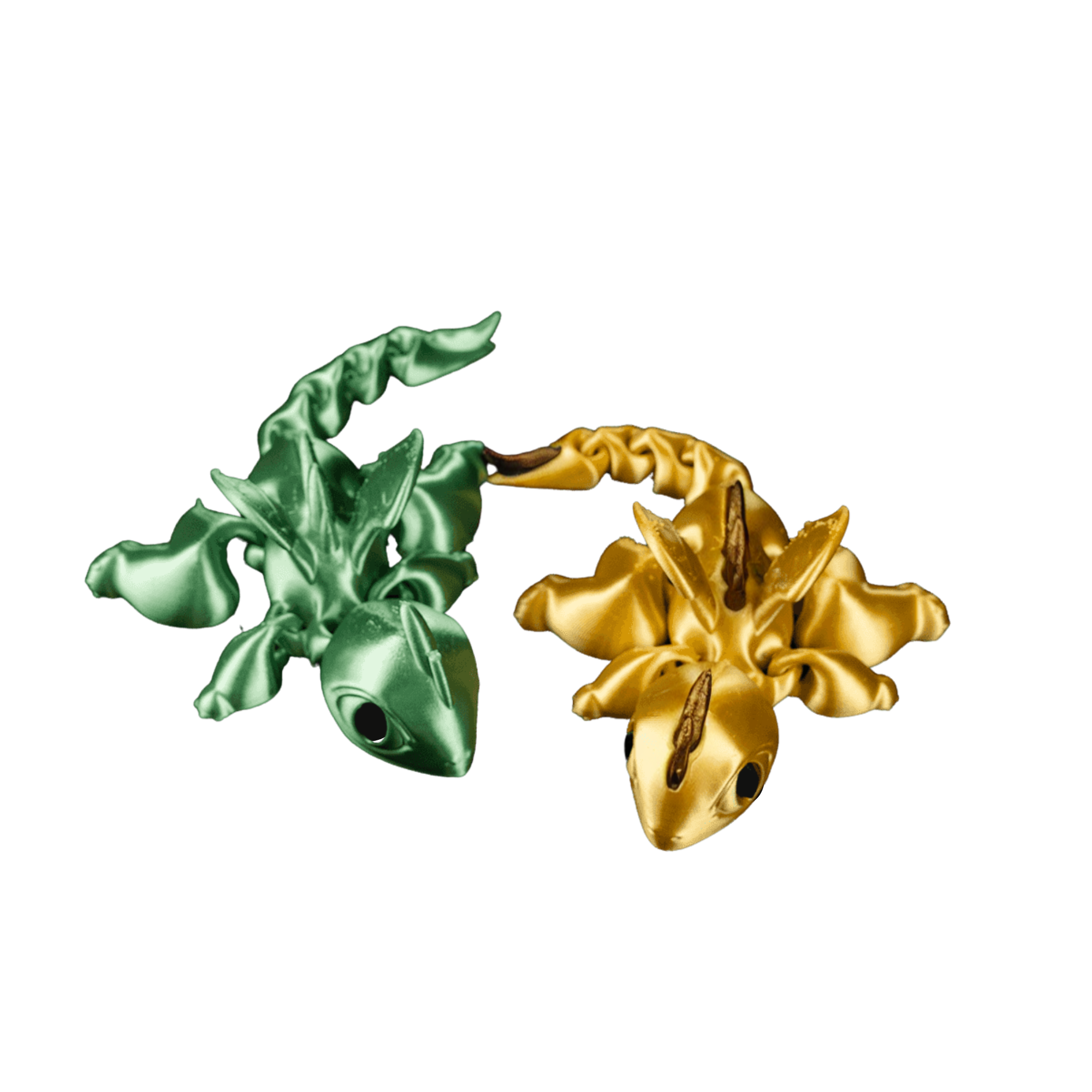2 Pack Articulating Mystery Baby Dragon | 3D Printed Flexible Fidget Toy