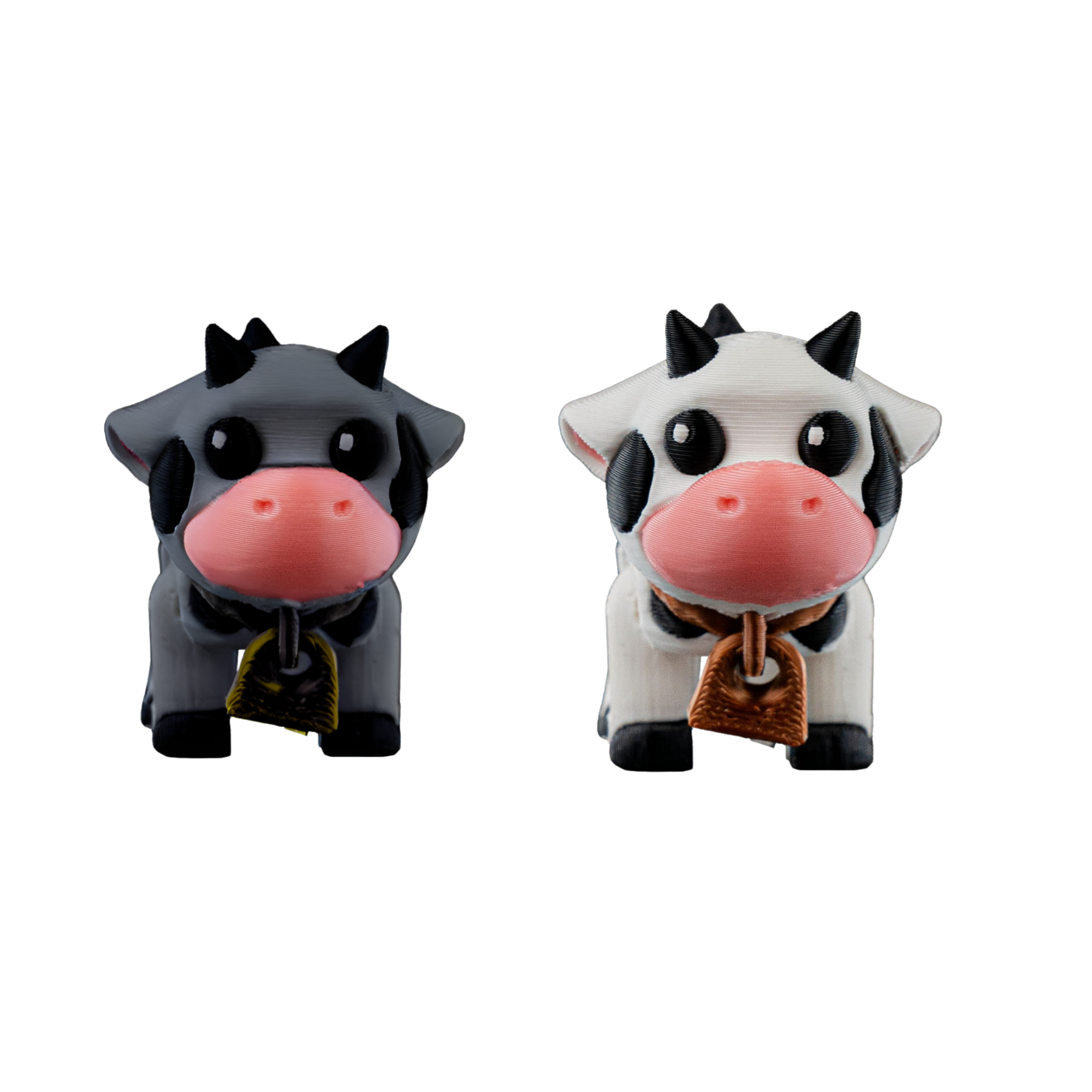 3D Printed Cow Keychain – Articulated PLA Model – Cute and Collectible