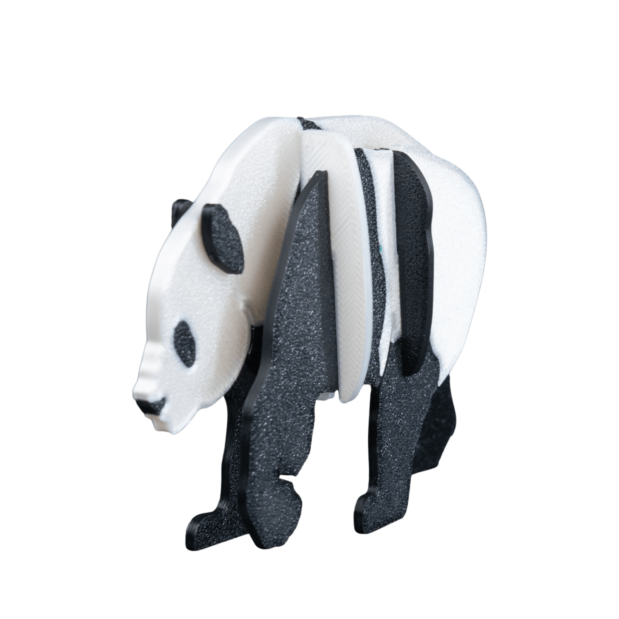 3D Printed Panda Kit - Set of 2 - Articulated PLA Model - DIY Puzzle & Unique Desk Decor