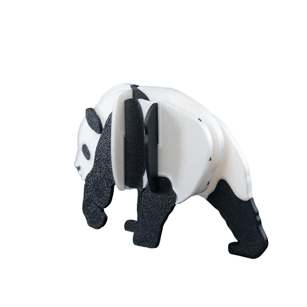 3D Printed Panda Kit - Set of 2 - Articulated PLA Model - DIY Puzzle & Unique Desk Decor