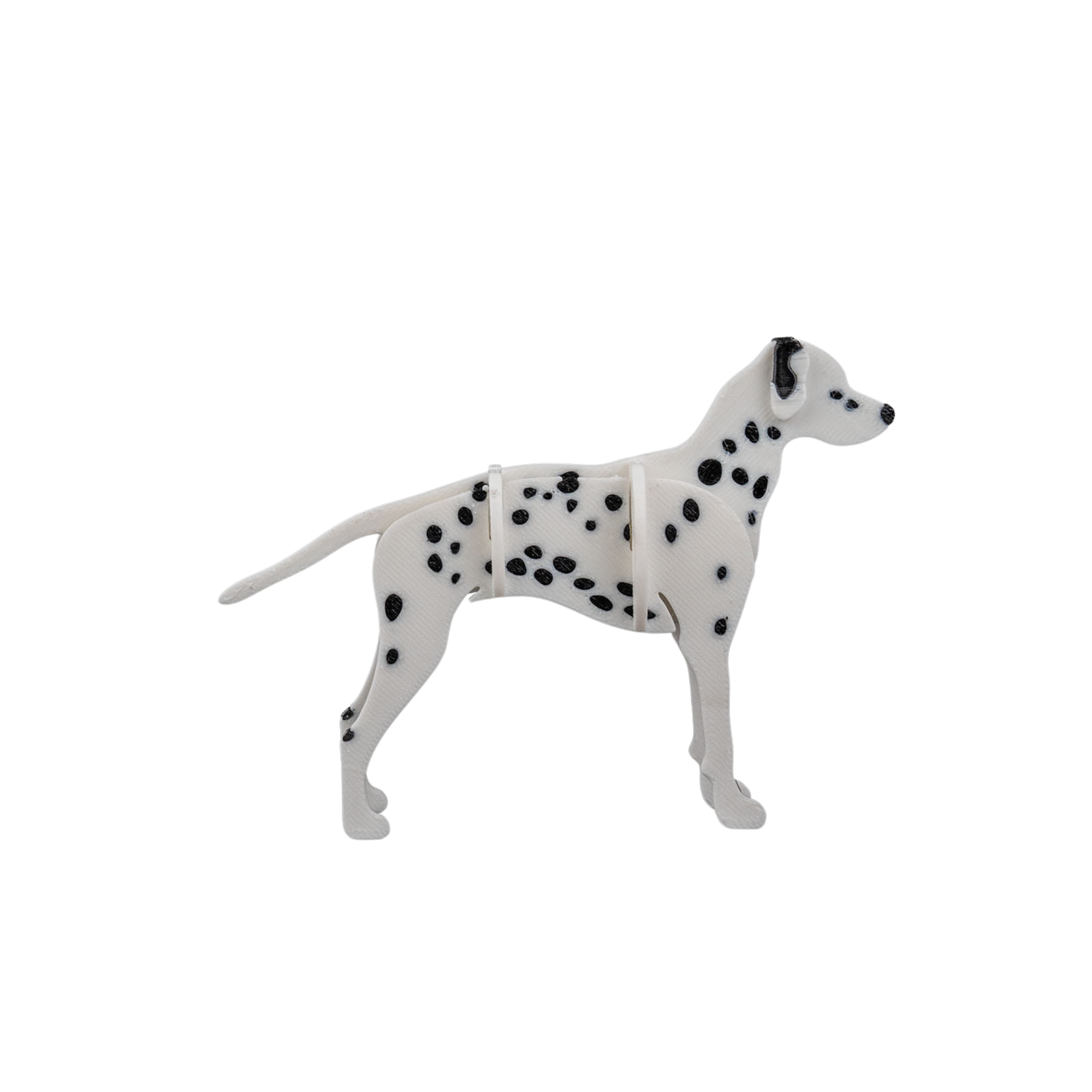 3D Printed Dalmatian Kit - Set of 2 - Articulated PLA Model - DIY Puzzle & Unique Desk Decor