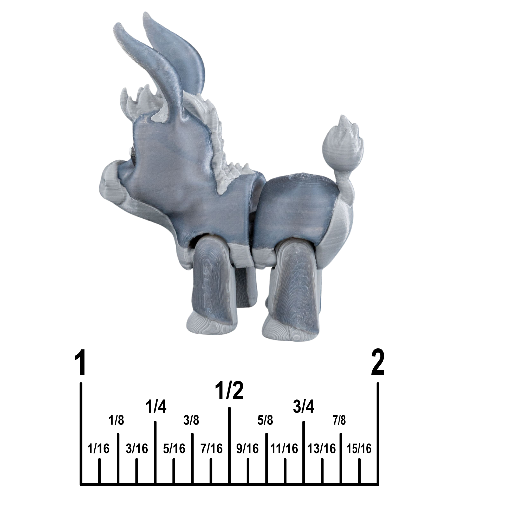3D Printed Donkey Keychain – Articulated PLA Model – Cute and Collectible