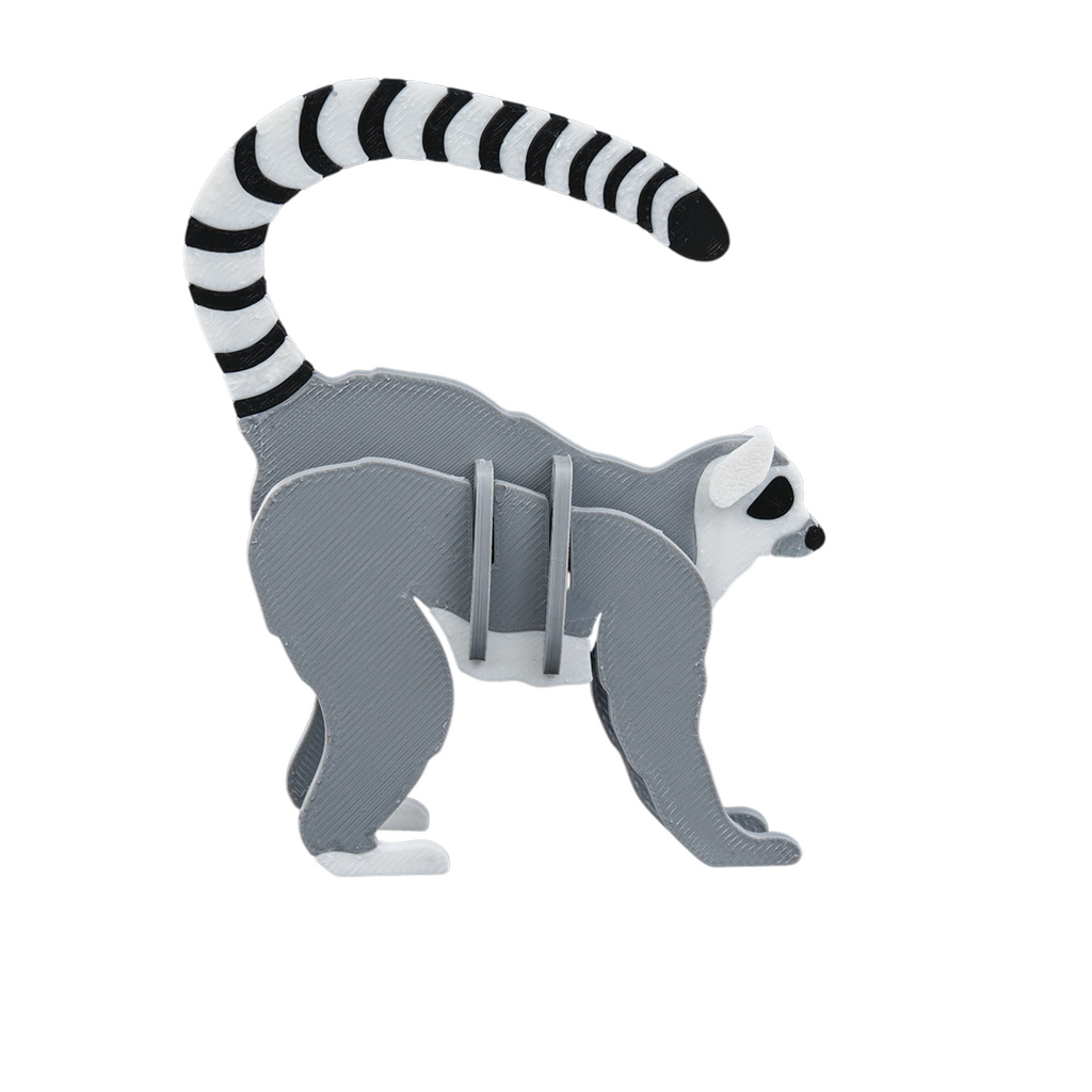 3D Printed Articulated Lemur Kit (2-Pack) | DIY & Collectible