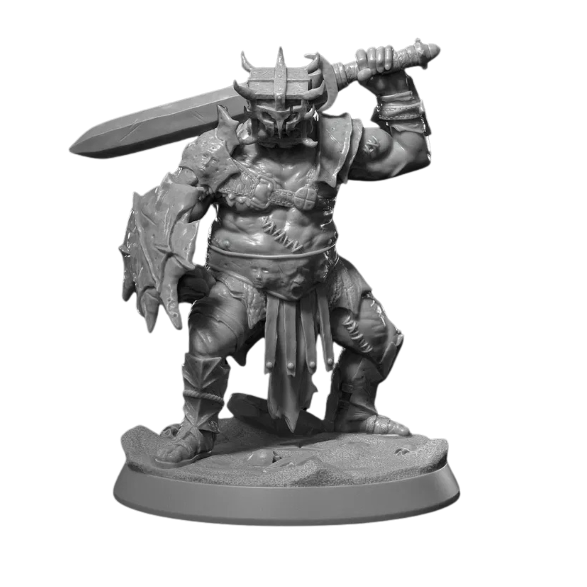 Warlord Orc Champion – 32mm & 75mm Miniature for Tabletop RPGs