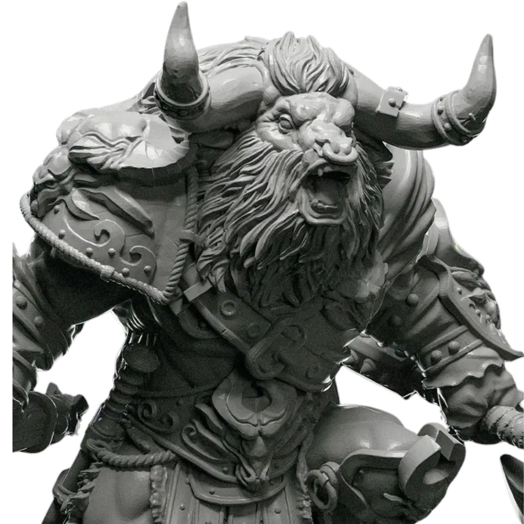 🔥 3D Printed Minotaur Warrior – 32mm & 75mm – Tabletop RPG & Collectible Display Miniature