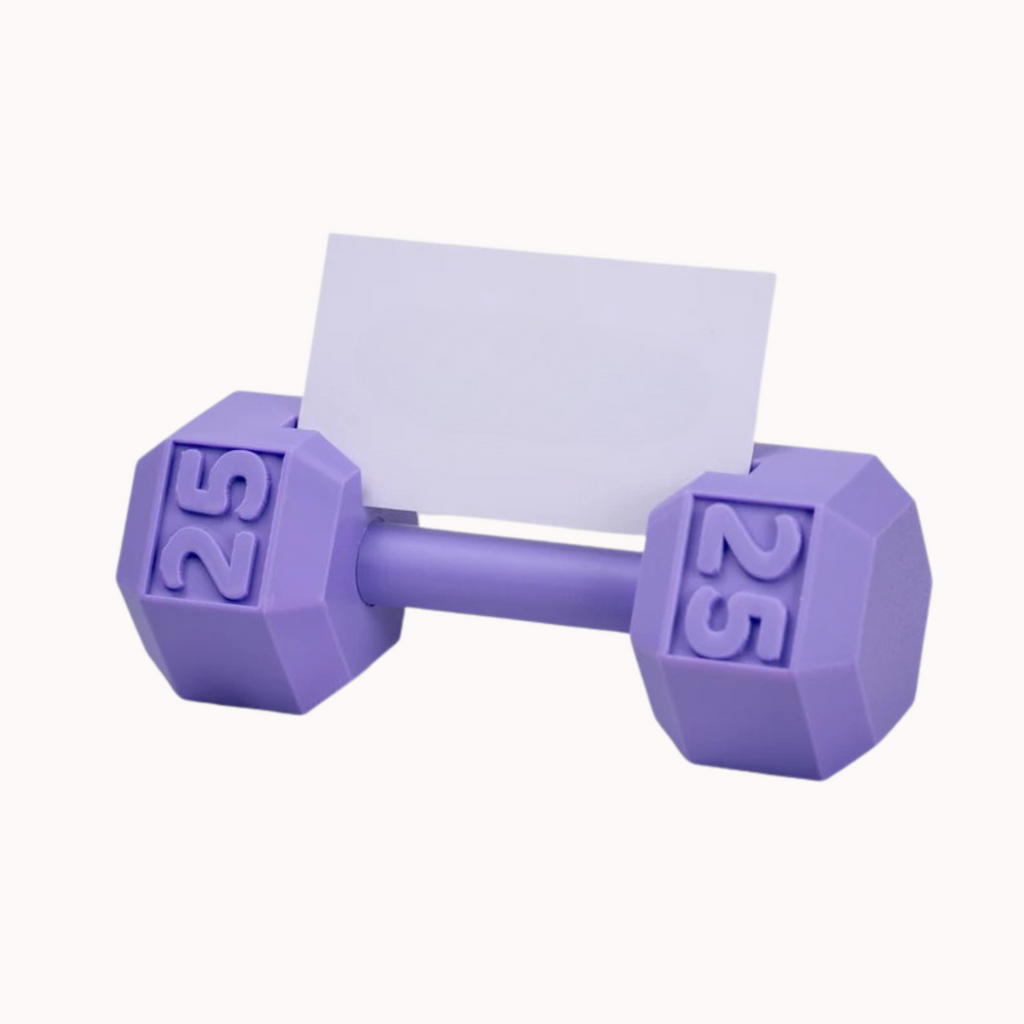 Dumbbell Business Card Holder – Fitness Desk Display