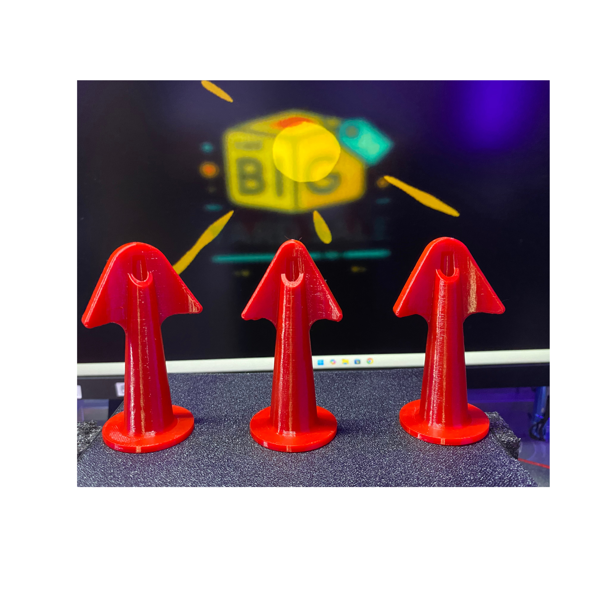 3PCS 3D Printed Caulking Tool Set - PETG Red | Sizes: 6.5R, 10R, 13R