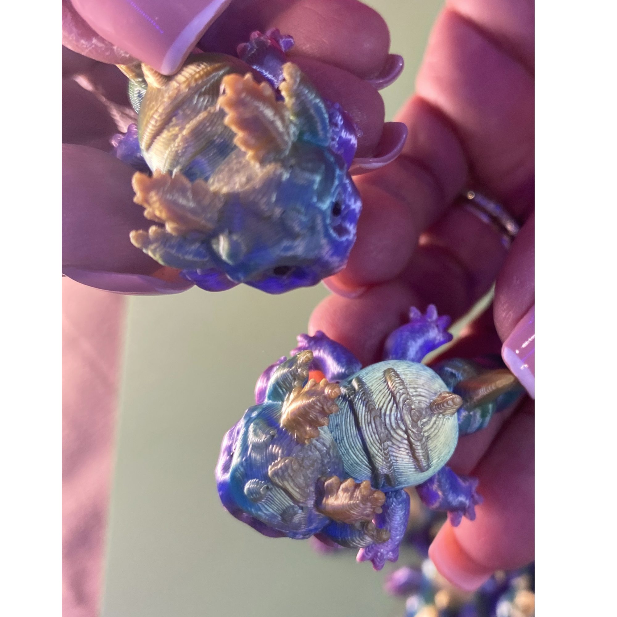 Mini 3 Inch Baby Dragon 3D Printed Articulated Toy