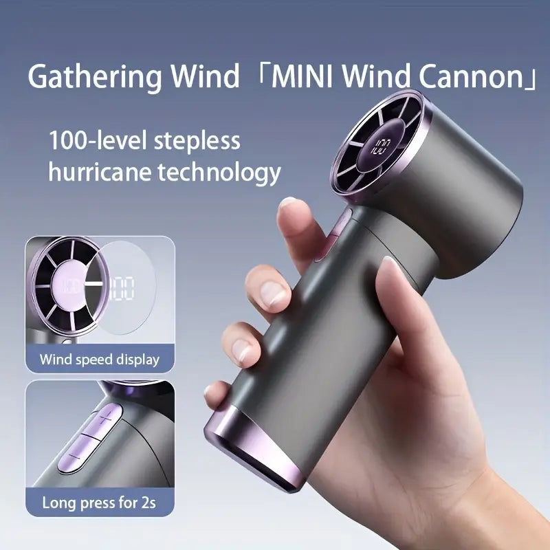 💨 Mini Handheld Cordless Fan – Pocket-Sized Power for On-the-Go Cooling!