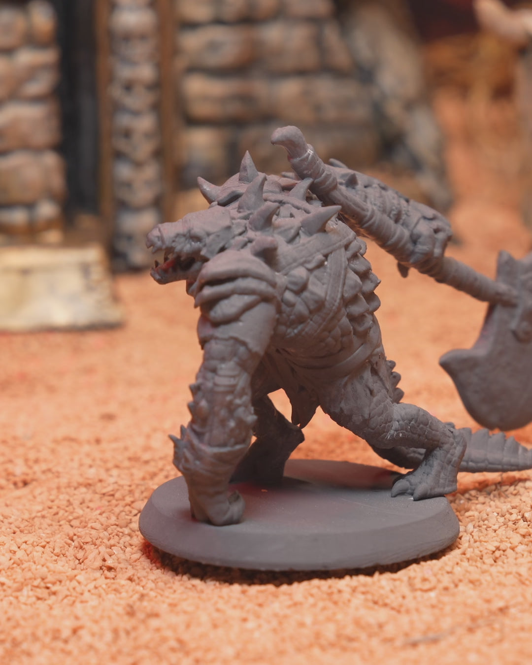 Lizardfolk Warriors Miniature Set – 32mm Scale for Tabletop RPGs