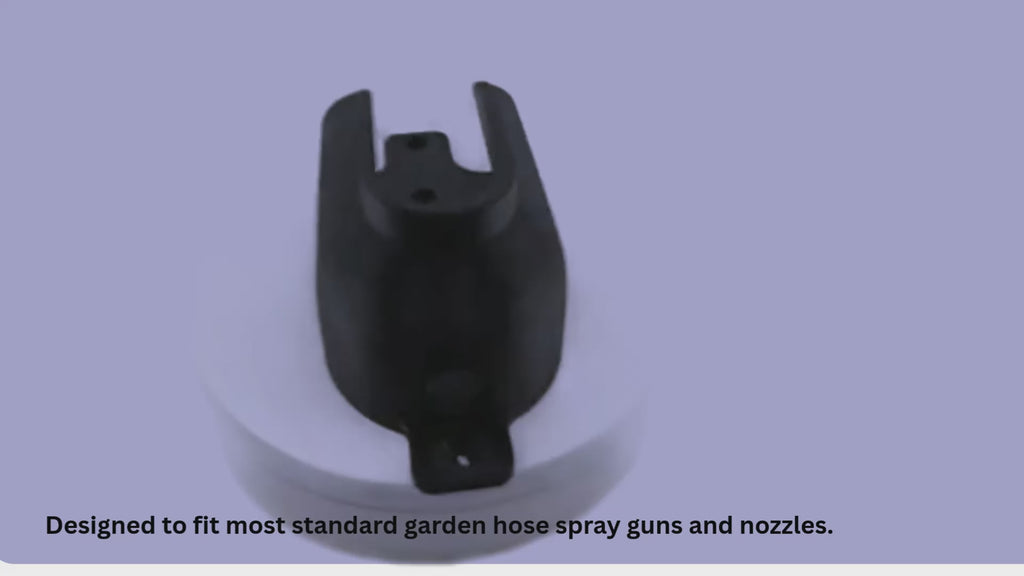 3D Printed Garden Hose Nozzle Holder – Wall Mount Spray Gun Holder – Universal Hose Sprayer Rack – Durable PETG Bracket